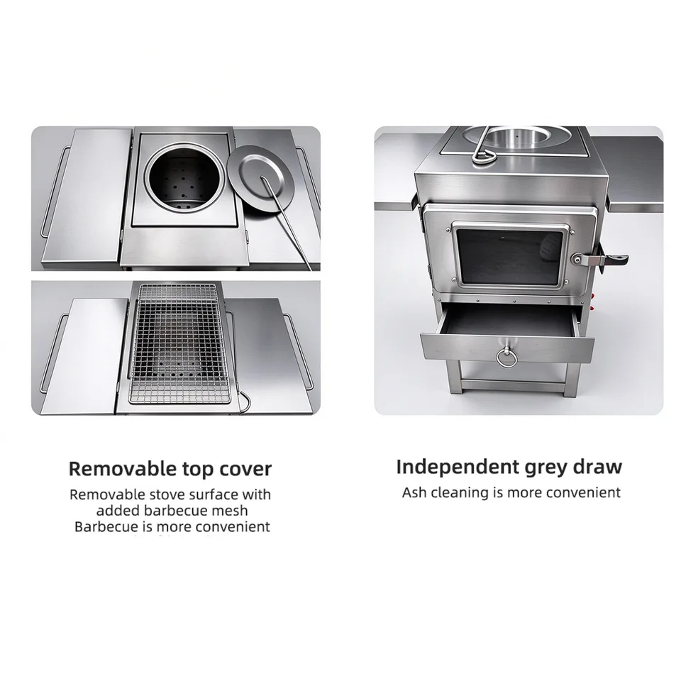 Wood Burning Sauna Stove, 304 Stainless Steel (ACHL00-X) — detail 8