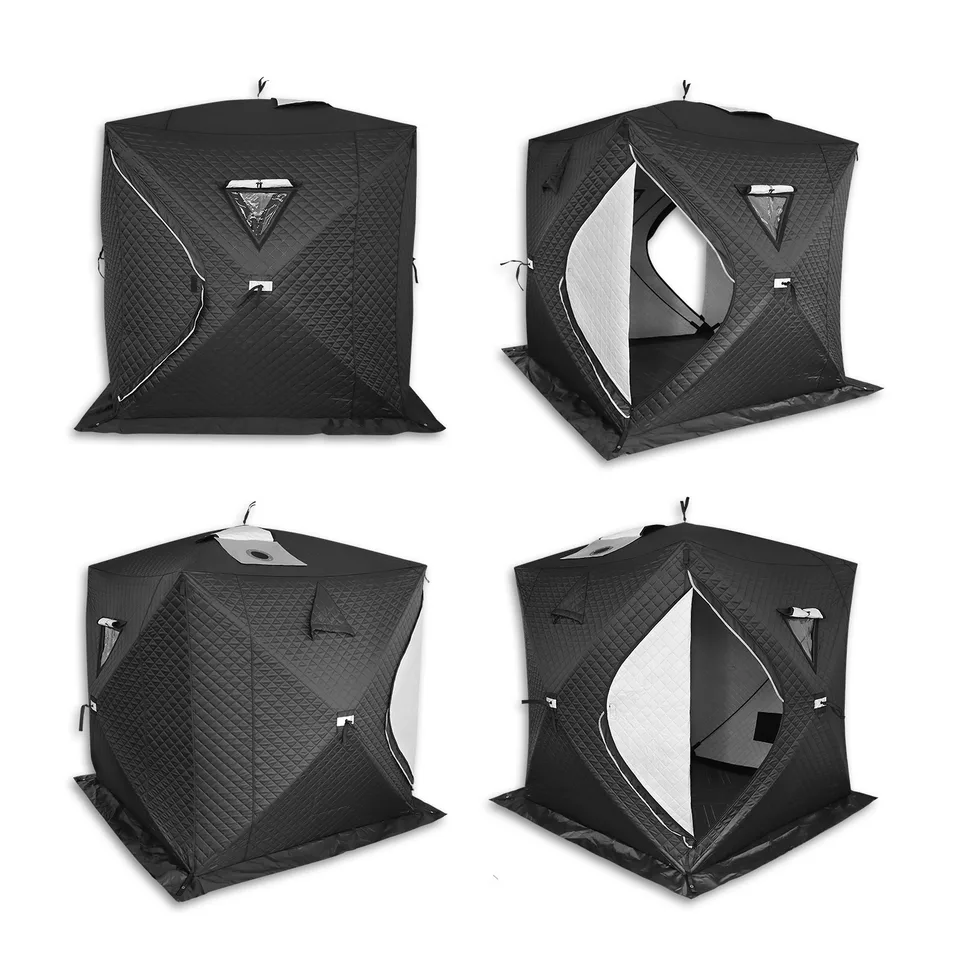 Outdoor Sauna Tent 210 × 210 × 220 cm with Stove Pipe Port (4-5 Person) thumbnail 5
